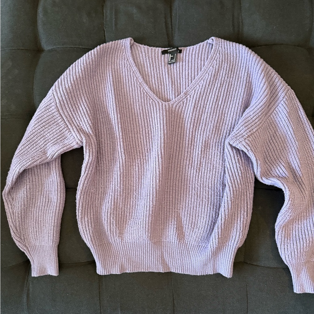 Forever 21 Vintage Purple Knit Sweater
